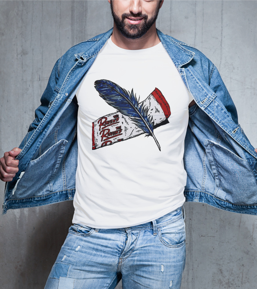 The Ravens Hirotton Blue Feather Pull Pull Pull T-Shirt