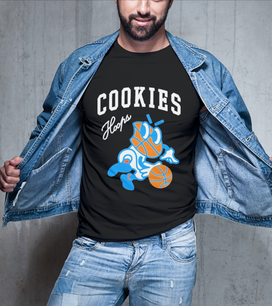 Cookies Hoops Basketball Cartoon Character Streetwear T-Shirt