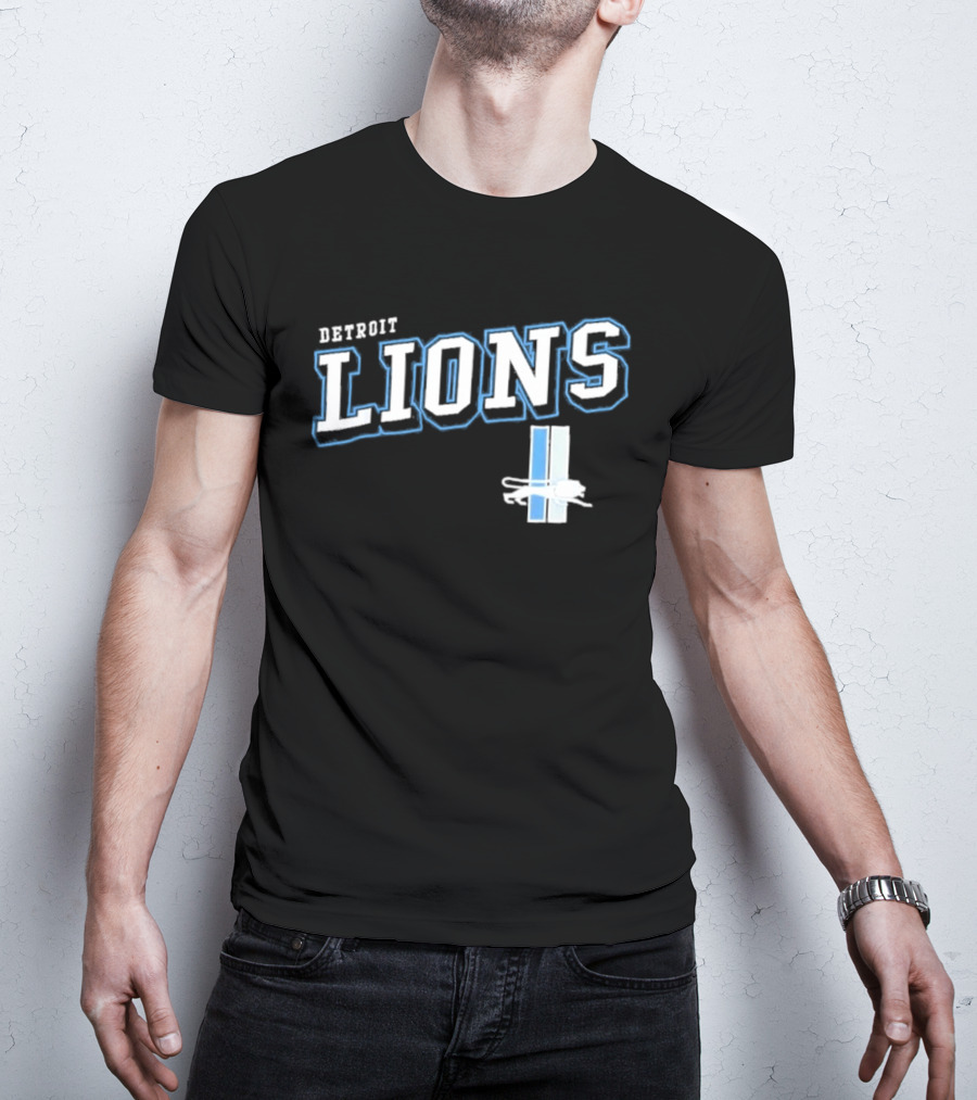Detroit Lions Black Team Pride T-Shirt