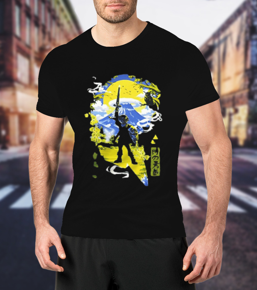 Legend Of Zelda Hero Master Sword Ocarina Of Time Kanji T-Shirt