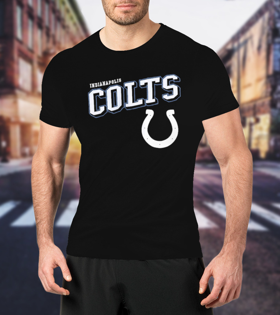 Indianapolis Colts Black Horseshoe T-Shirt