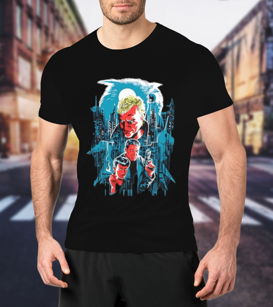 Roy Batty Rick Deckard Rachael Blade Runner Film Noir Sci Fi Classic Movie T-Shirt