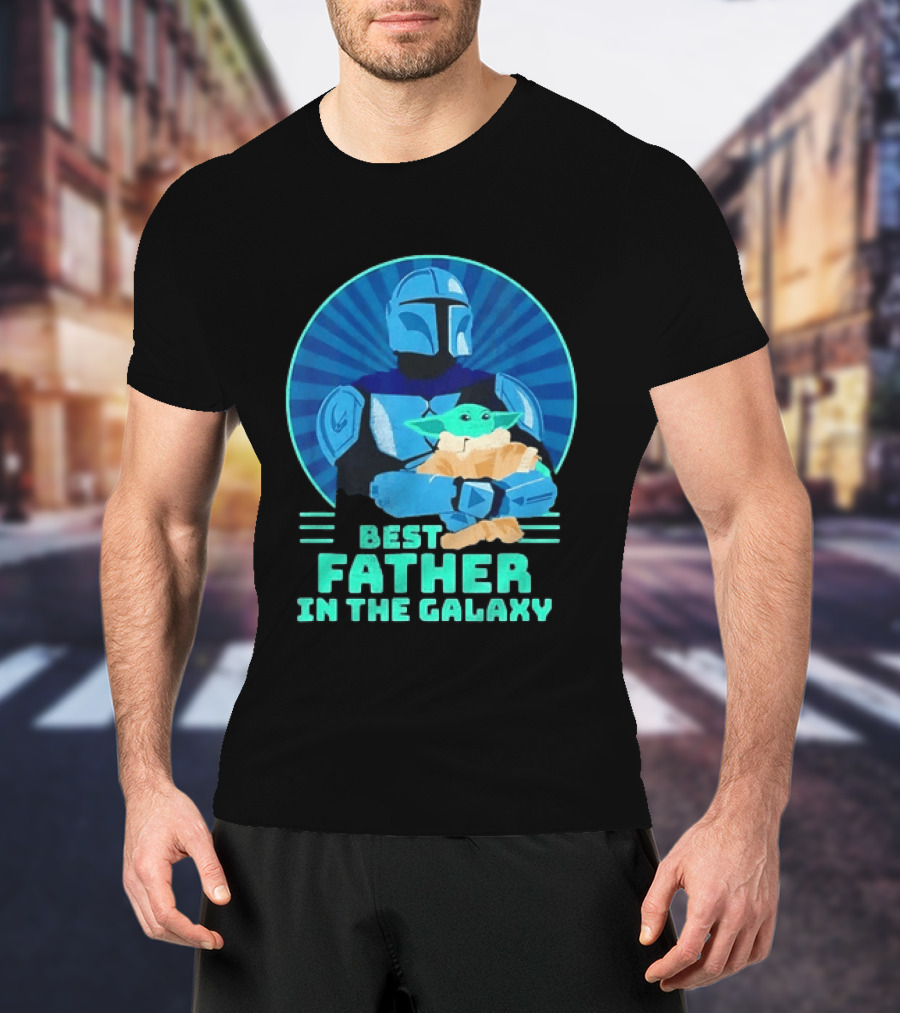 Star Wars Mandalorian Grogu Best Father In The Galaxy T-Shirt