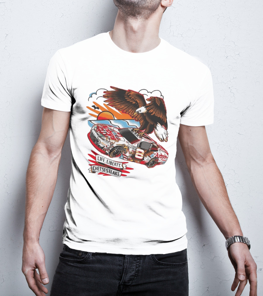 JR Motorsports Arby's Life Liberty Cheesesteaks Racing Car Eagle T-Shirt