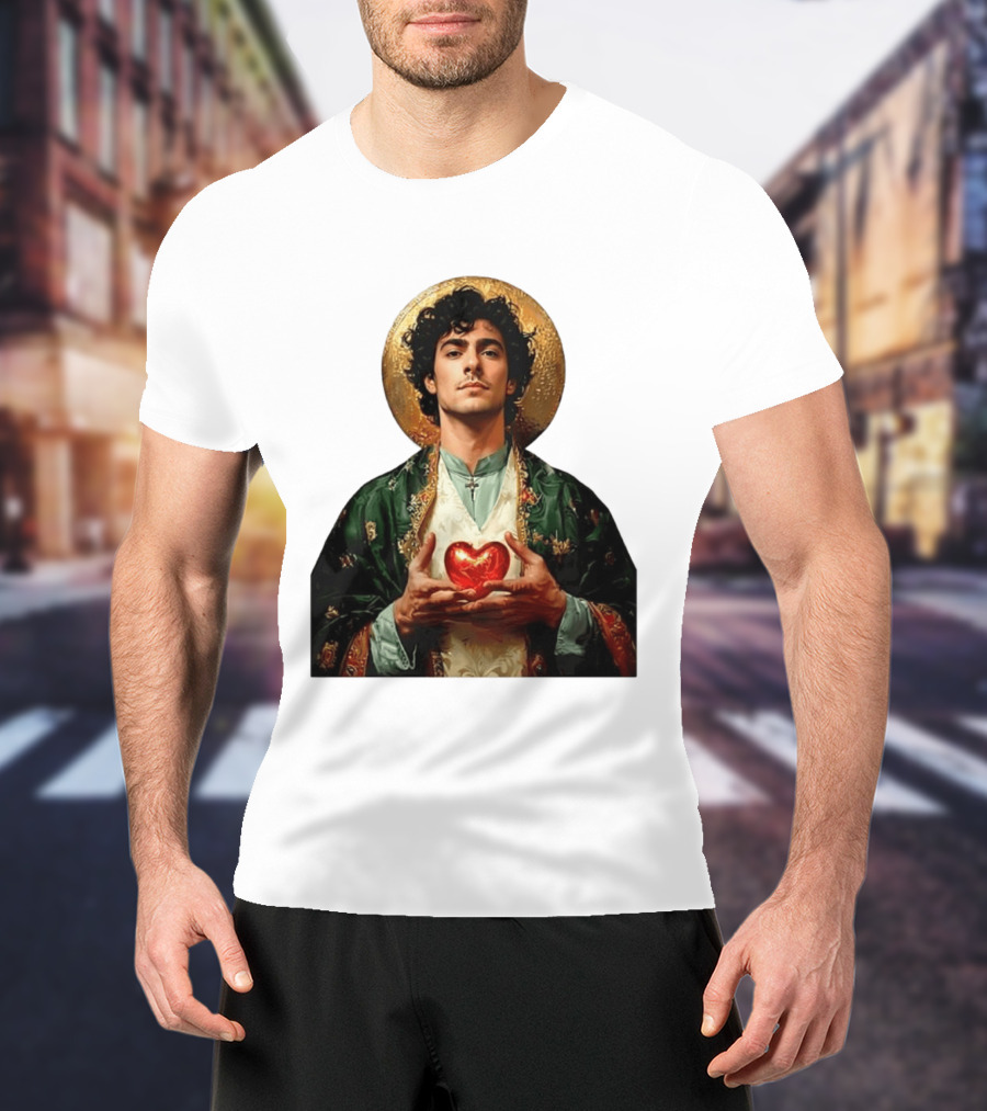 Luigi Mangione Patron Saint Holding Sacred Heart For Health Care Justice T-Shirt