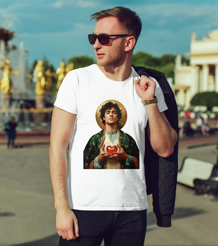 Luigi Mangione Patron Saint Holding Sacred Heart For Health Care Justice T-Shirt