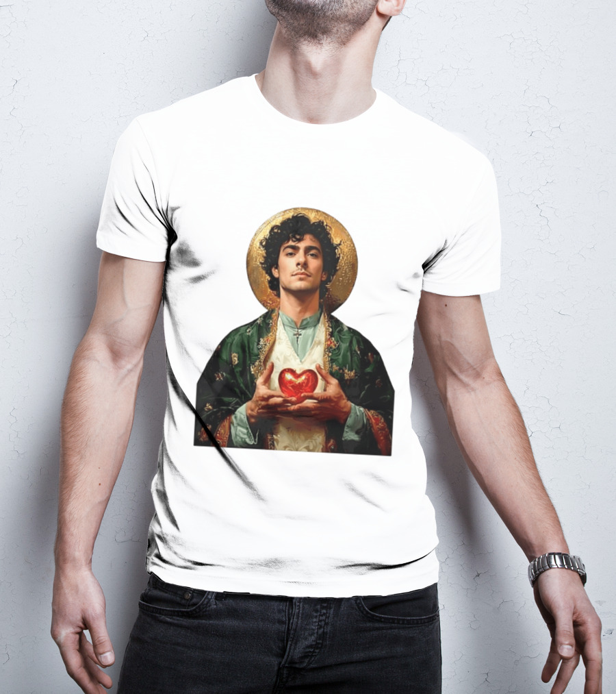 Luigi Mangione Patron Saint Holding Sacred Heart For Health Care Justice T-Shirt
