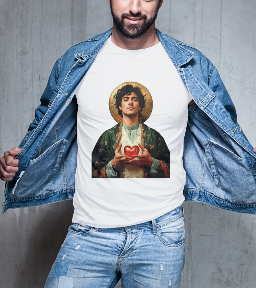 Luigi Mangione Patron Saint Holding Sacred Heart For Health Care Justice T-Shirt