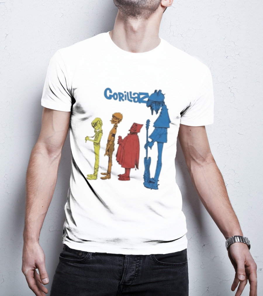 Gorillaz Concert Characters Art Tottenham Stadium Event T-Shirt
