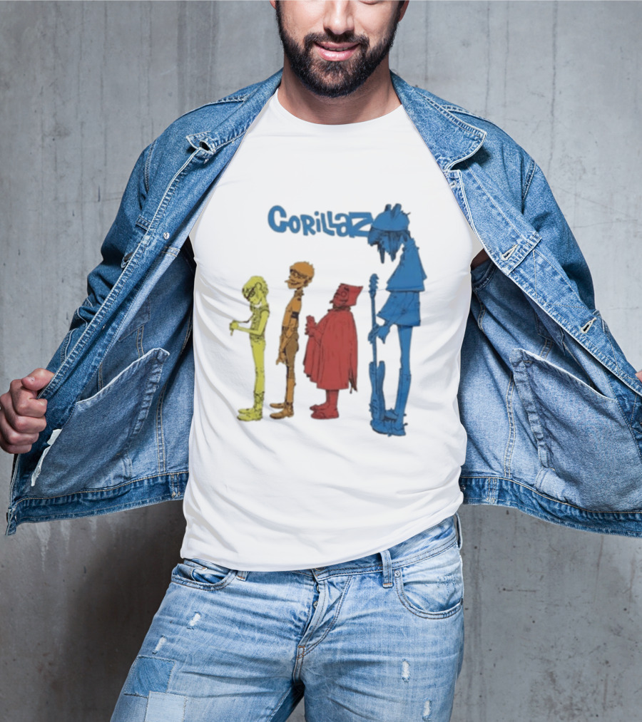 Gorillaz Concert Characters Art Tottenham Stadium Event T-Shirt
