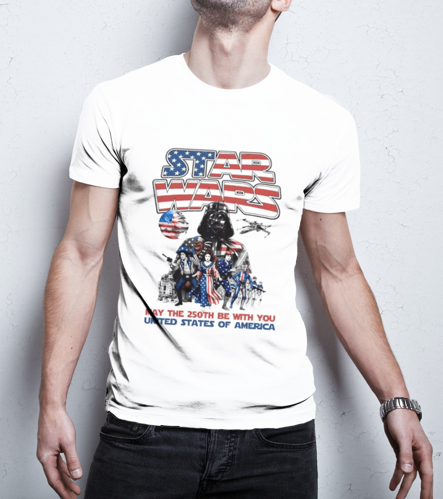Star Wars May The 250th Be With You United States Of America T-Shirt