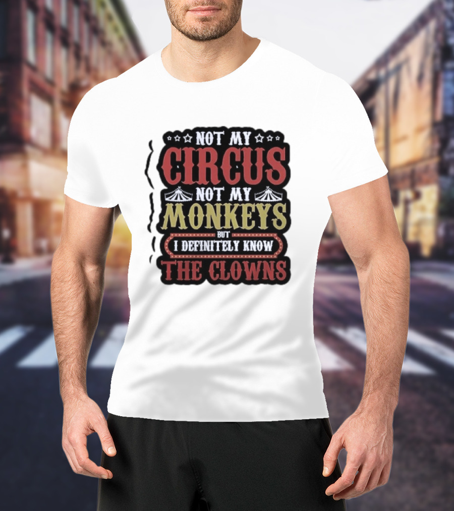 Not My Circus Not My Monkeys But I Definitely Know The Clowns T-Shirt