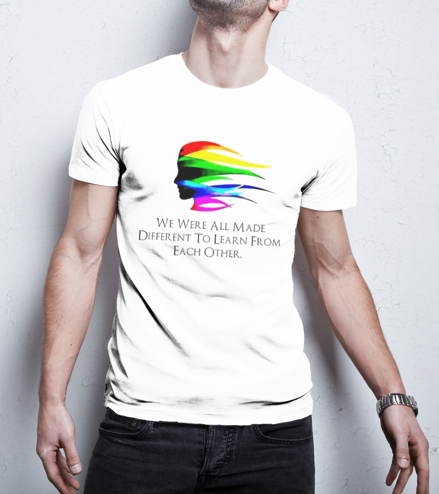 We Were All Made Different To Learn From Each Other Rainbow T-Shirt