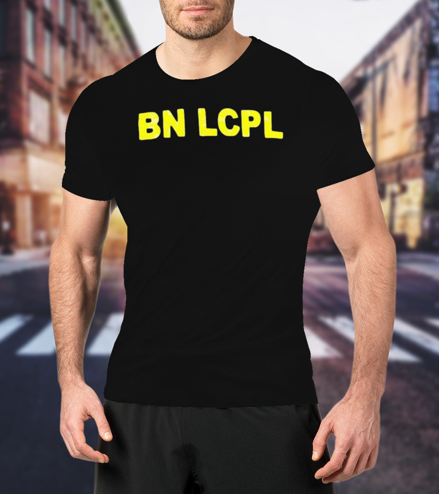 BN LCPL Bold Yellow Block Letters T-Shirt