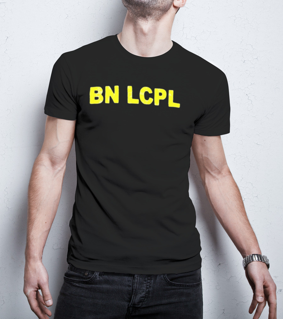 BN LCPL Bold Yellow Block Letters T-Shirt