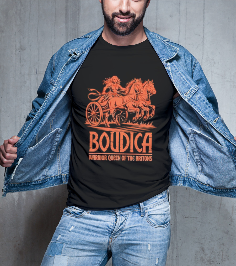 Boudica Warrior Queen Of The Britons Chariot Fighter T-Shirt