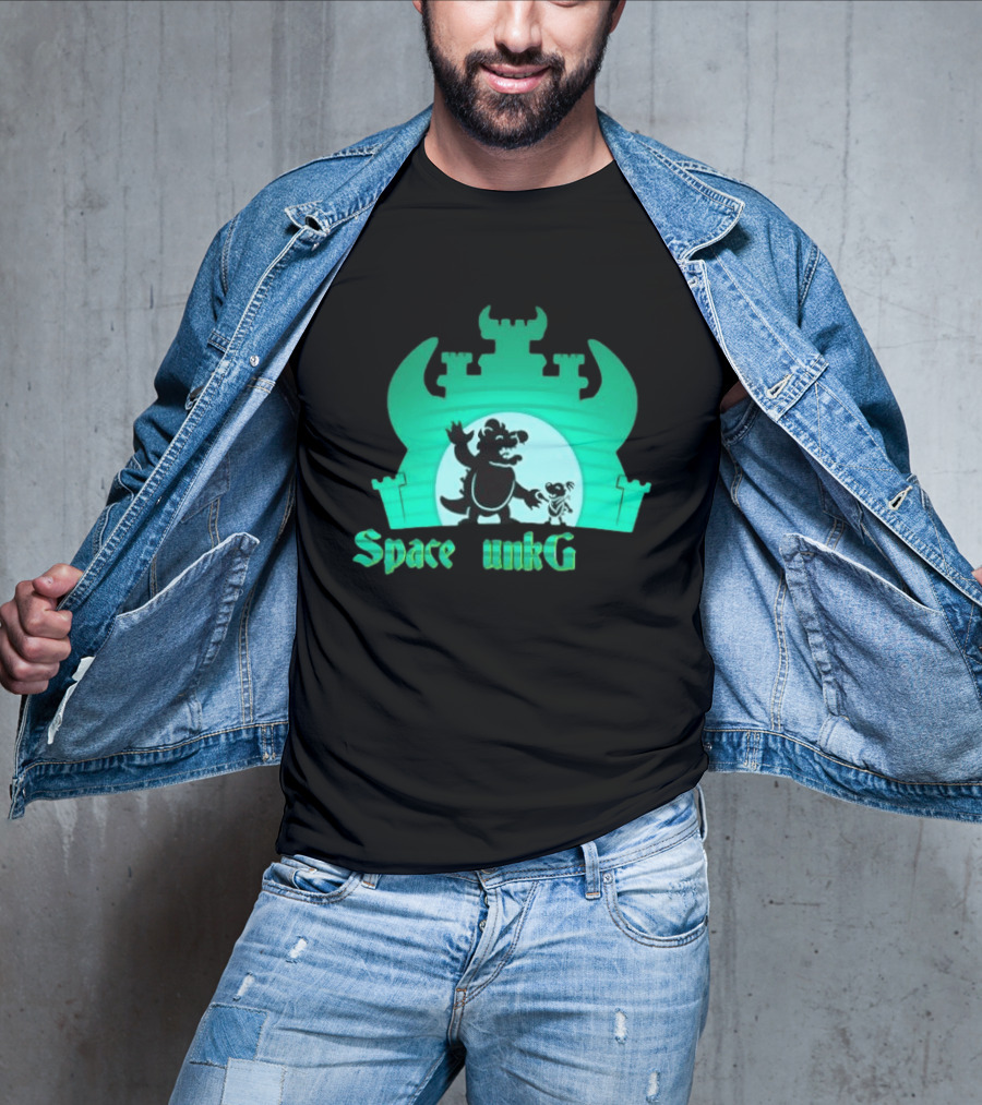 Bowser And Bowser Jr Super Mario Space Junk Galaxy Castle T-Shirt