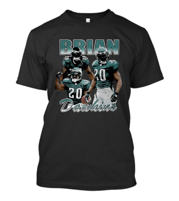 Brian Dawkins Philadelphia Eagles Number 20 Player Iconic Football Legend T-Shirt