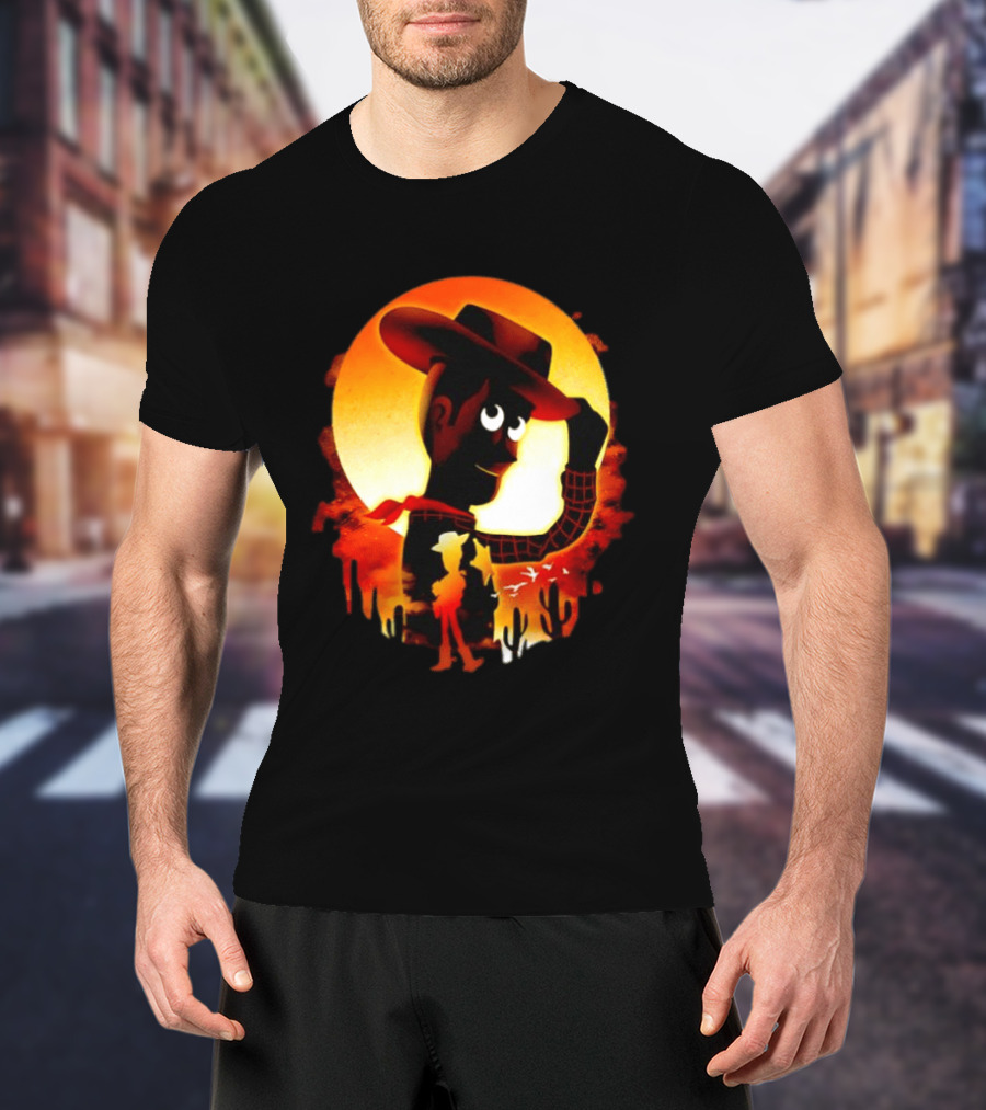 Sheriff Woody Pixar Toy Story Sunset Cowboy T-Shirt