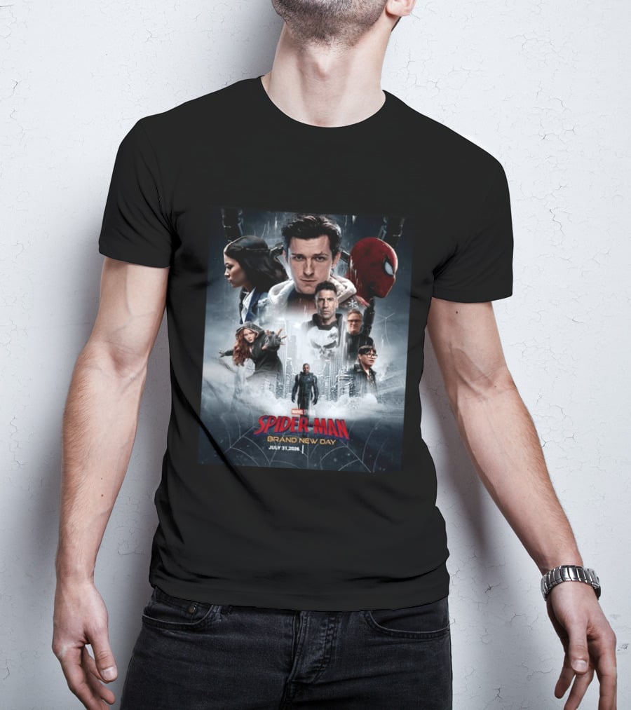Marvel Studios Spider Man Brand New Day July 31 2026 Movie T-Shirt