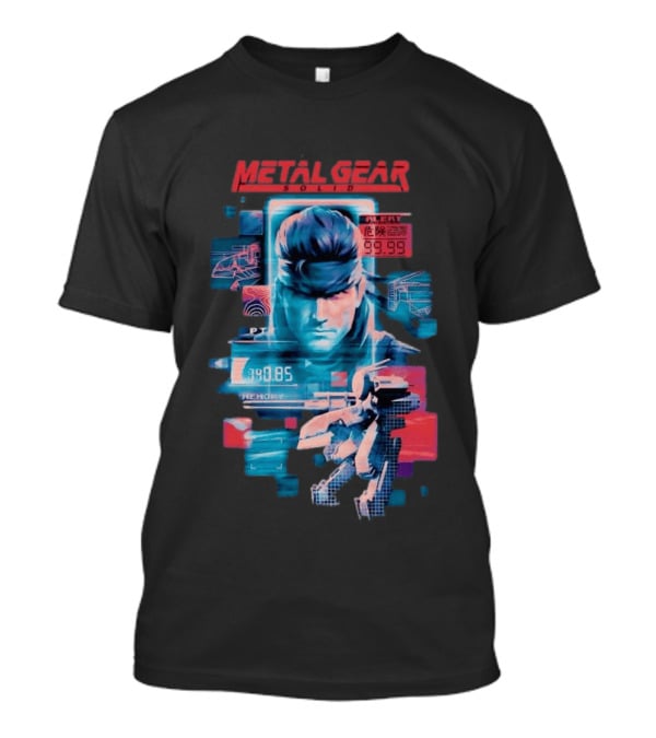 Metal Gear Solid Snake Tactical Espionage Action Alert 99.99 PTT Memory 89.85 T-Shirt