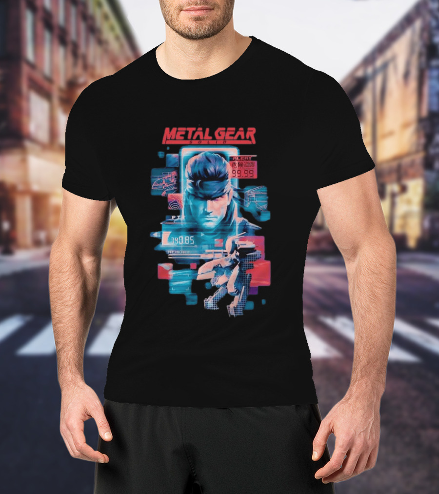 Metal Gear Solid Snake Tactical Espionage Action Alert 99.99 PTT Memory 89.85 T-Shirt
