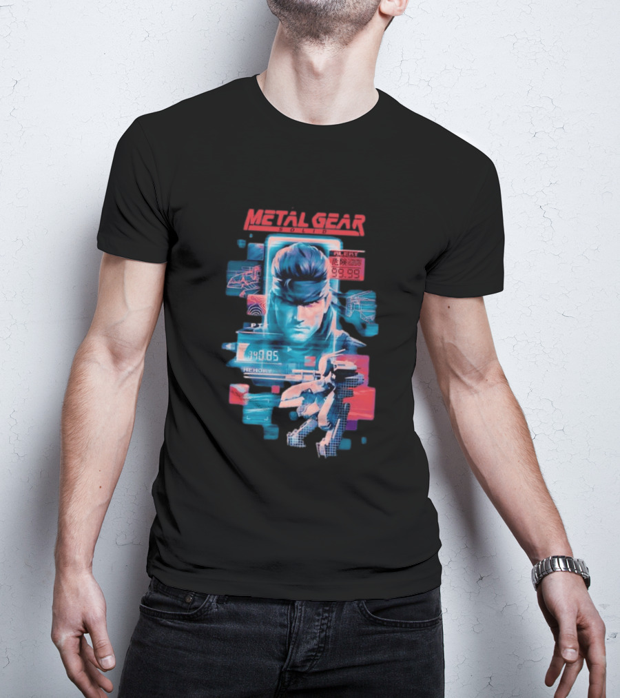 Metal Gear Solid Snake Tactical Espionage Action Alert 99.99 PTT Memory 89.85 T-Shirt