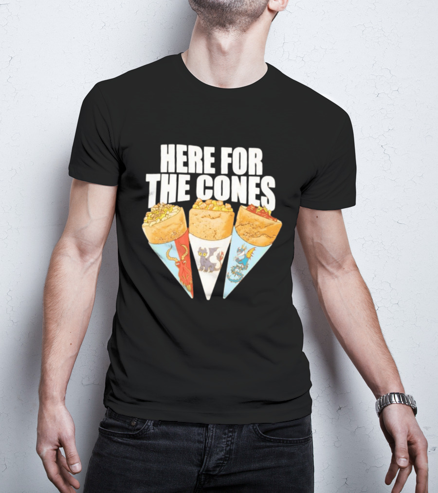 Here For The Cones Toothless How To Train Your Dragon Universal Epic Universe T-Shirt