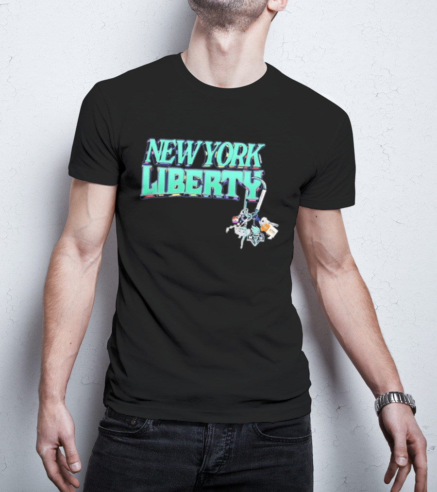 New York Liberty Carabiner Pride Keychain Accessories T-Shirt