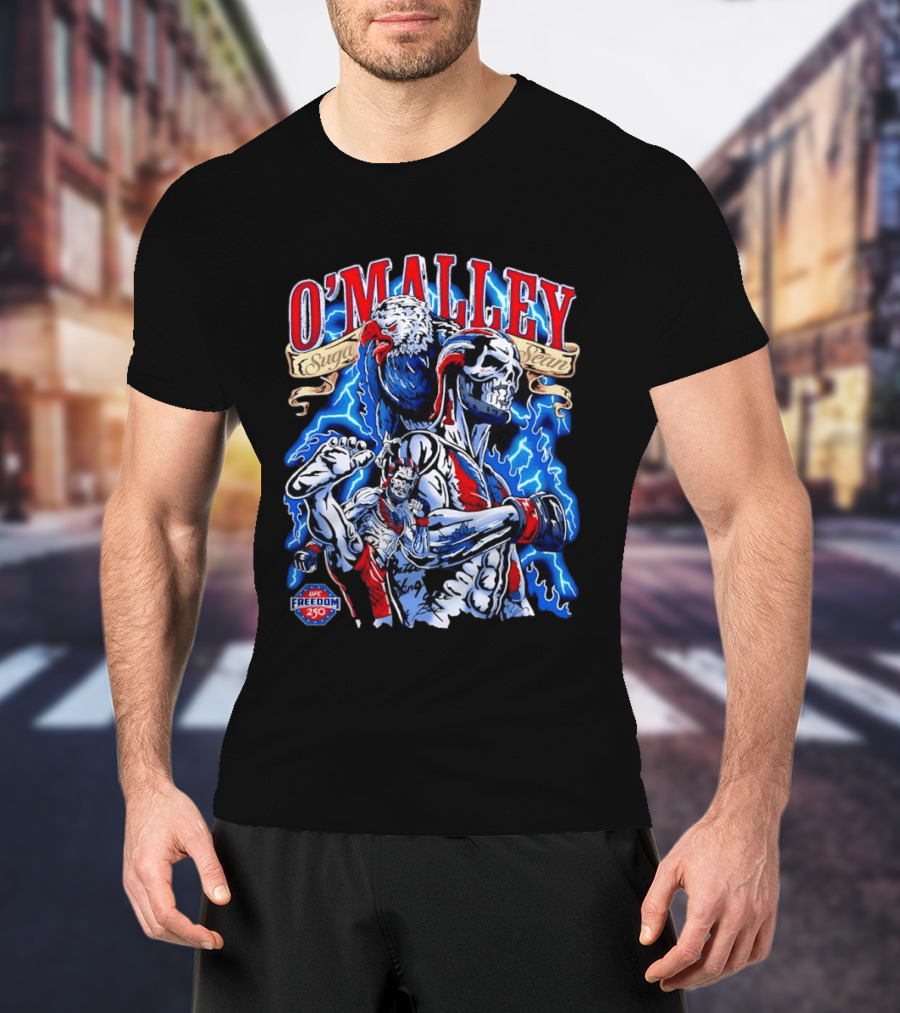 Sean O Malley Suga UFC 250 Freedom Eagle Lightning Fighting T-Shirt