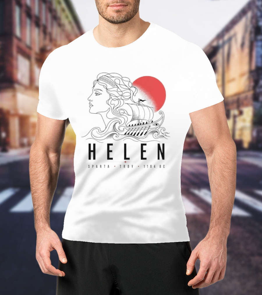 Helen Of Troy Sparta 1184 BC Greek Mythology History T-Shirt