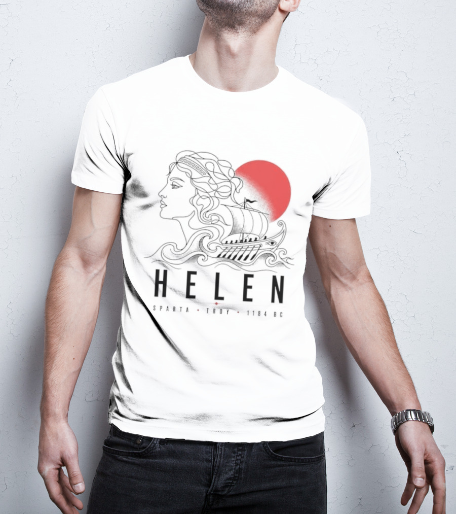 Helen Of Troy Sparta 1184 BC Greek Mythology History T-Shirt