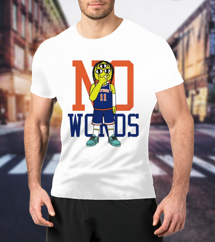 Jalen Brunson New York Knicks No Words Three Eyed Cartoon T-Shirt