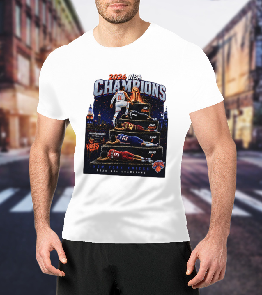 2026 NBA Champions New York Knicks Jalen Brunson Road To Glory T-Shirt