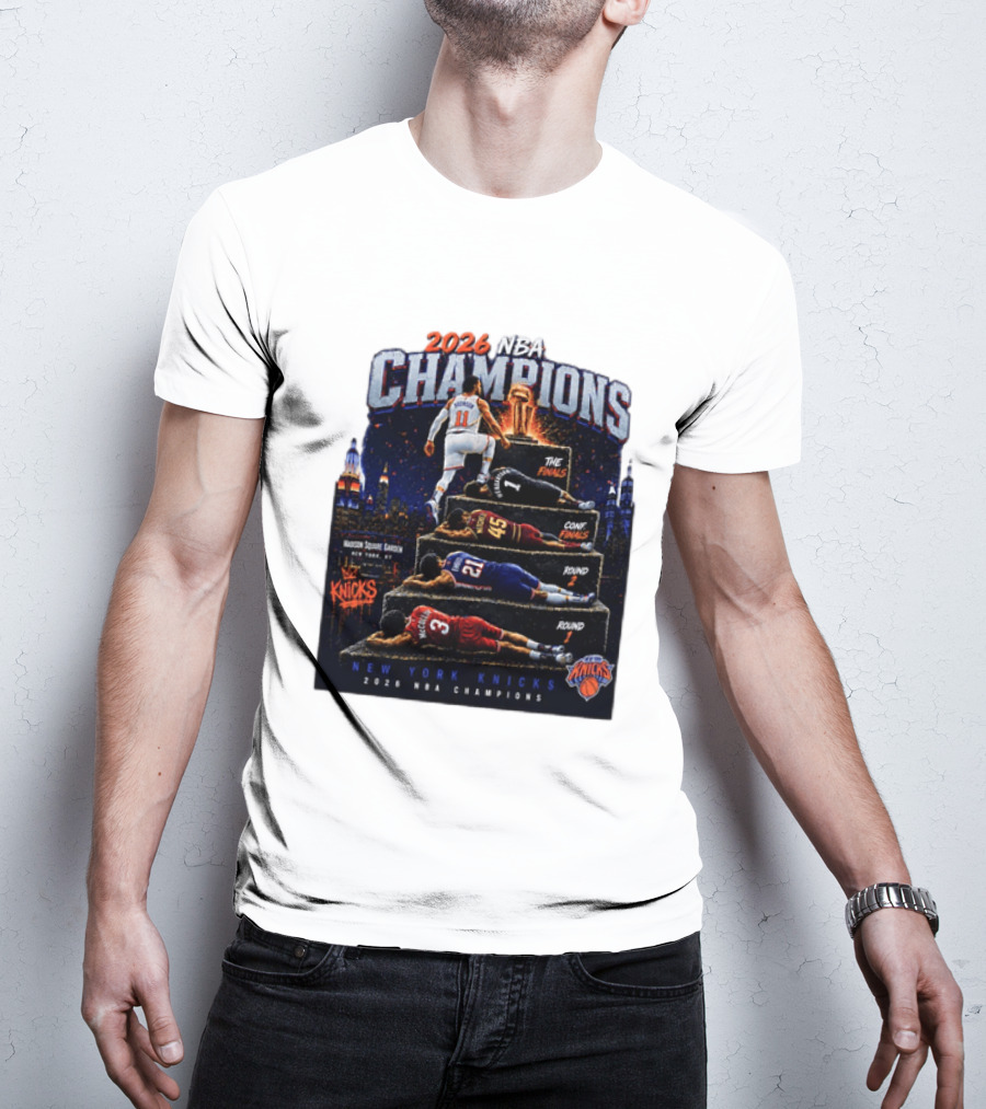 2026 NBA Champions New York Knicks Jalen Brunson Road To Glory T-Shirt