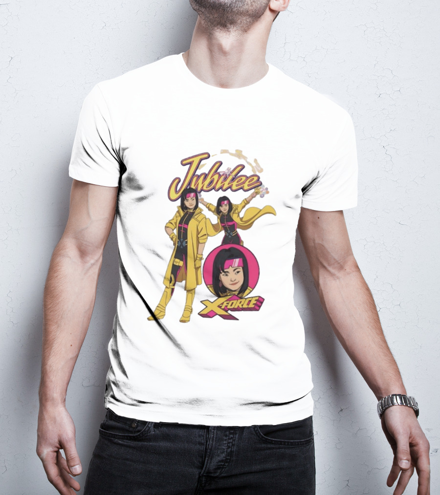 Jubilee Marvel Comics X Men X Force Power Energy Fireworks T-Shirt