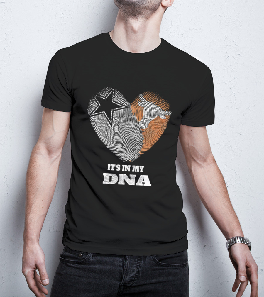 It's In My DNA Dallas Cowboys Texas Longhorns Football Pride T-Shirt
