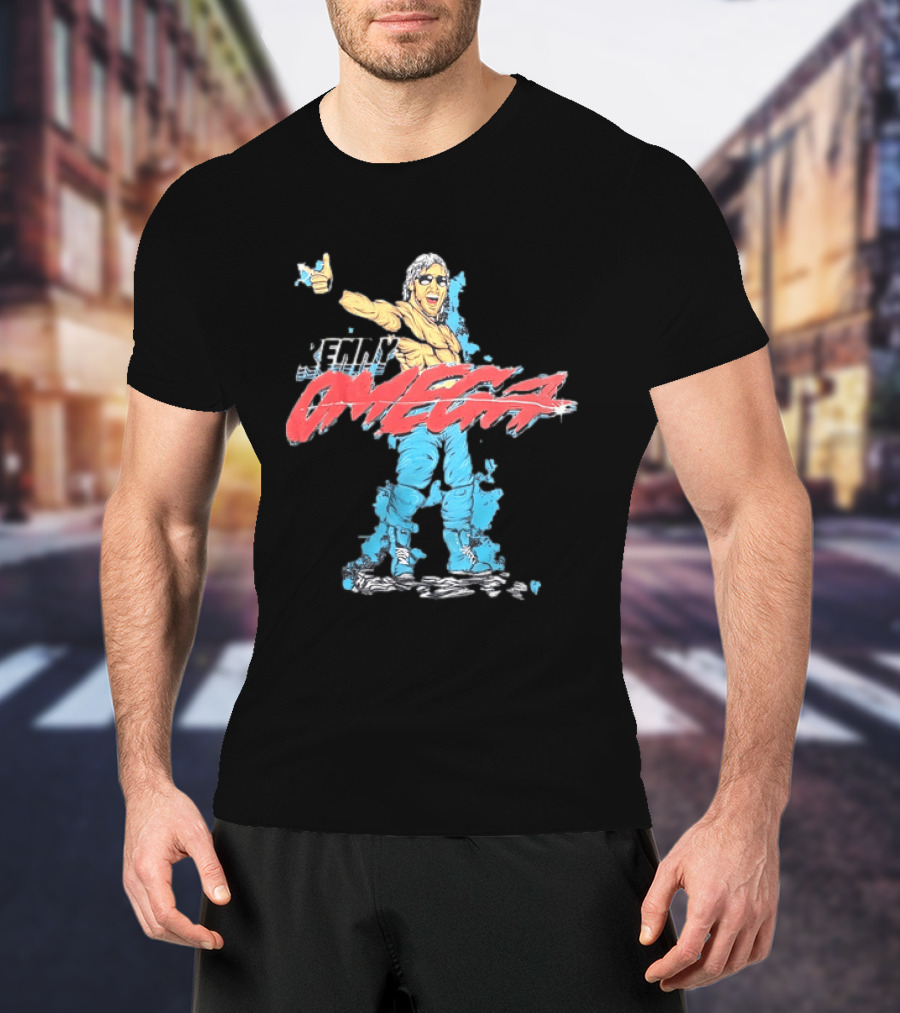 Kenny Omega Pro Wrestling Illustration With Omega Splash T-Shirt