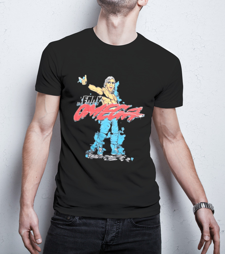 Kenny Omega Pro Wrestling Illustration With Omega Splash T-Shirt