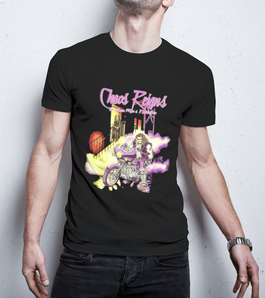 Chaos Reigns Lobo DC Comics Main Man's Revolution Motorcycle Rider T-Shirt