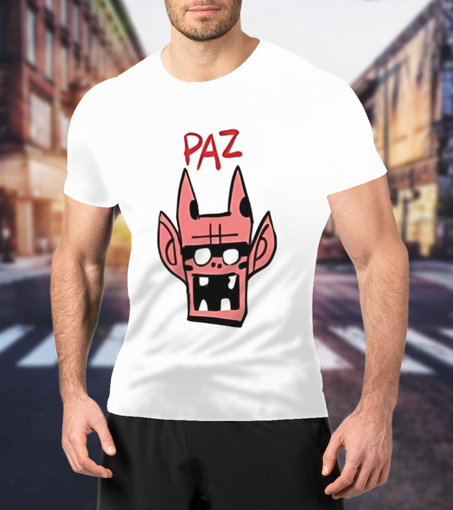 Gorillaz Paz Cartoon Character Face T-Shirt