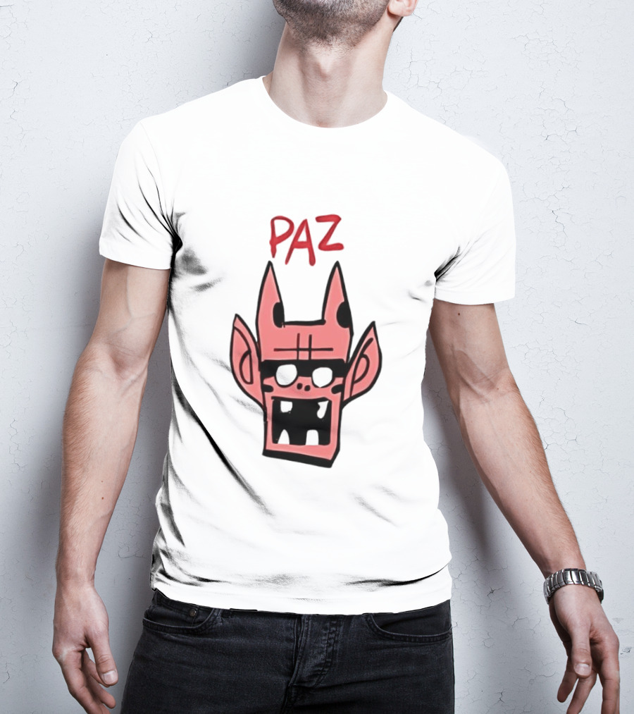 Gorillaz Paz Cartoon Character Face T-Shirt