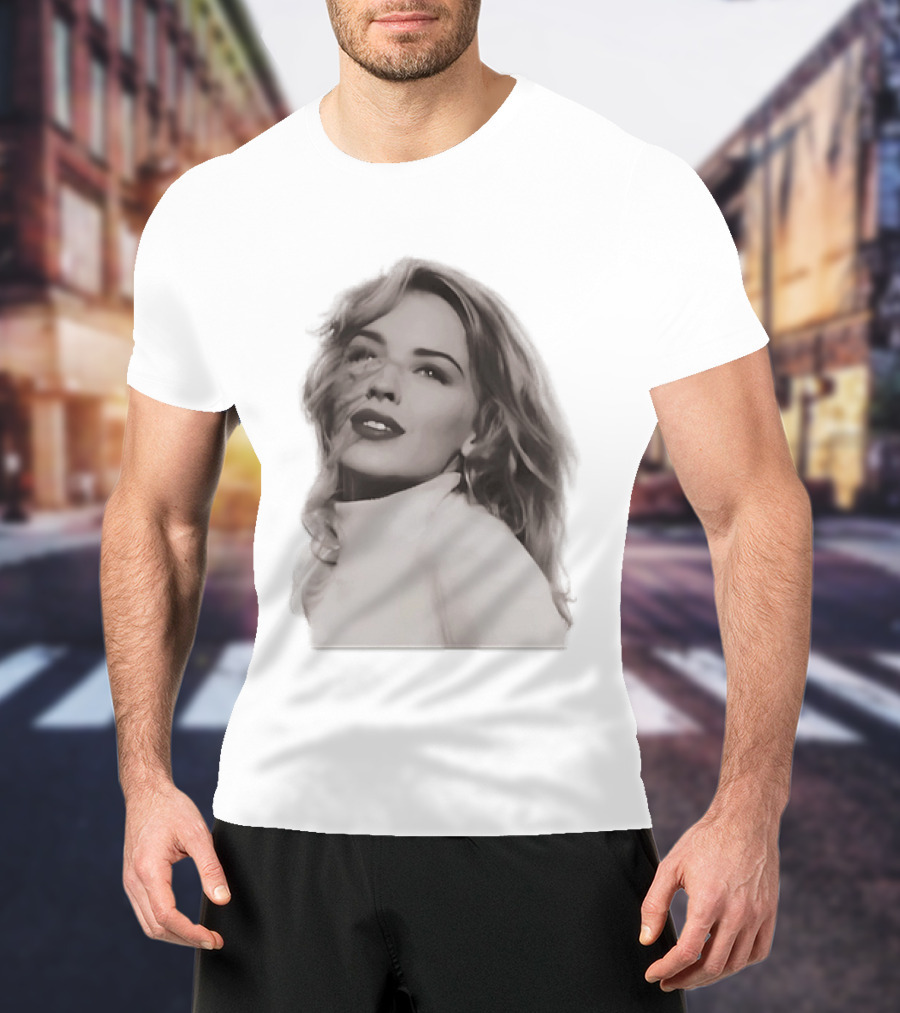 Kylie Minogue Iconic Music Star Portrait Vintage Aesthetic T-Shirt