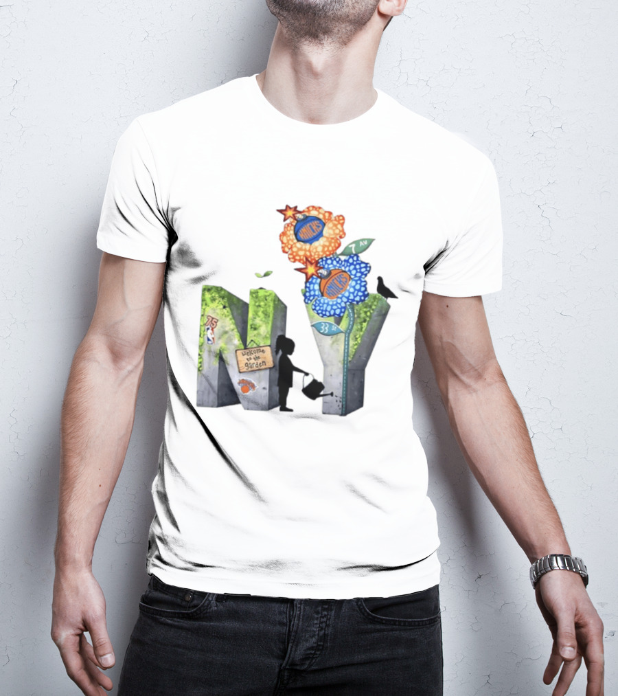 New York Knicks Welcome To The Garden 75th Anniversary 33 Seventh Avenue T-Shirt
