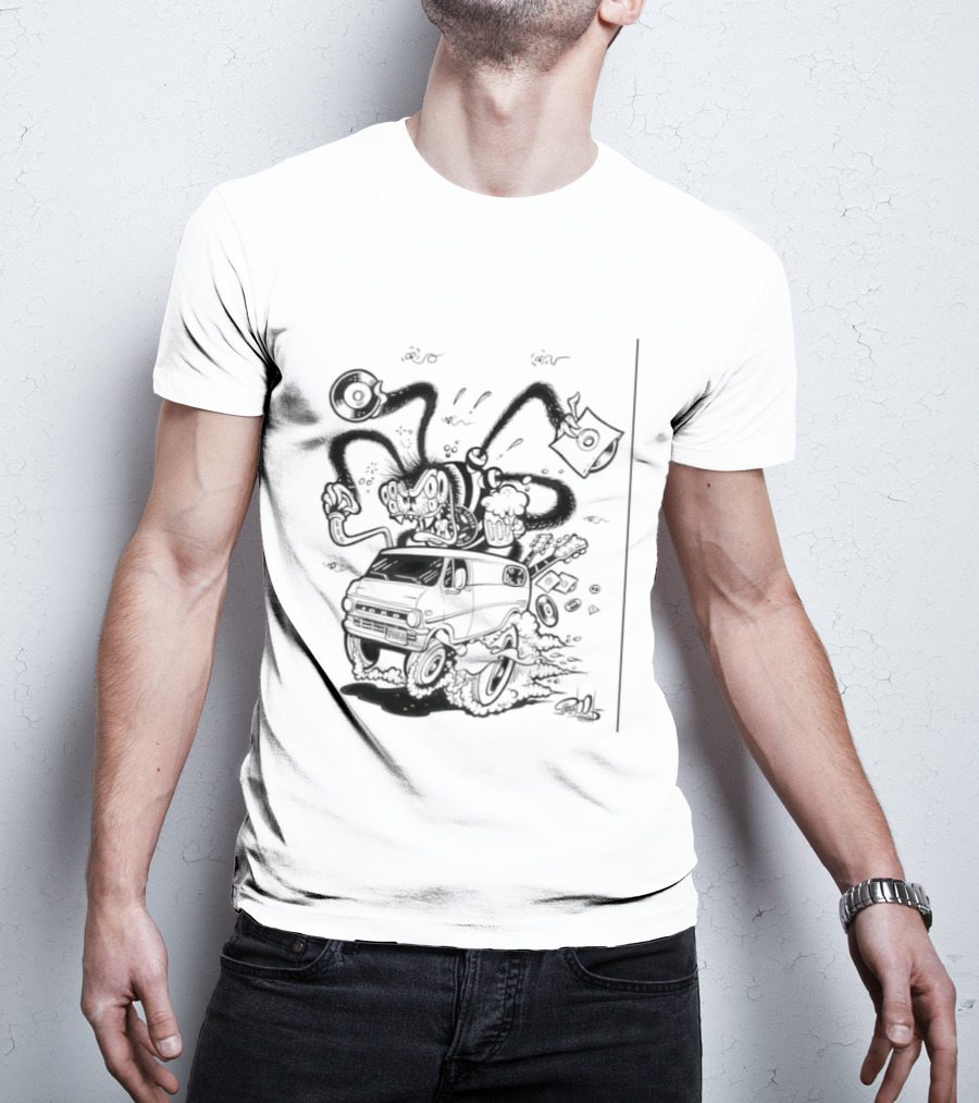 Spider 45 Fuzz Ford Tentacles Creature Adventure T-Shirt