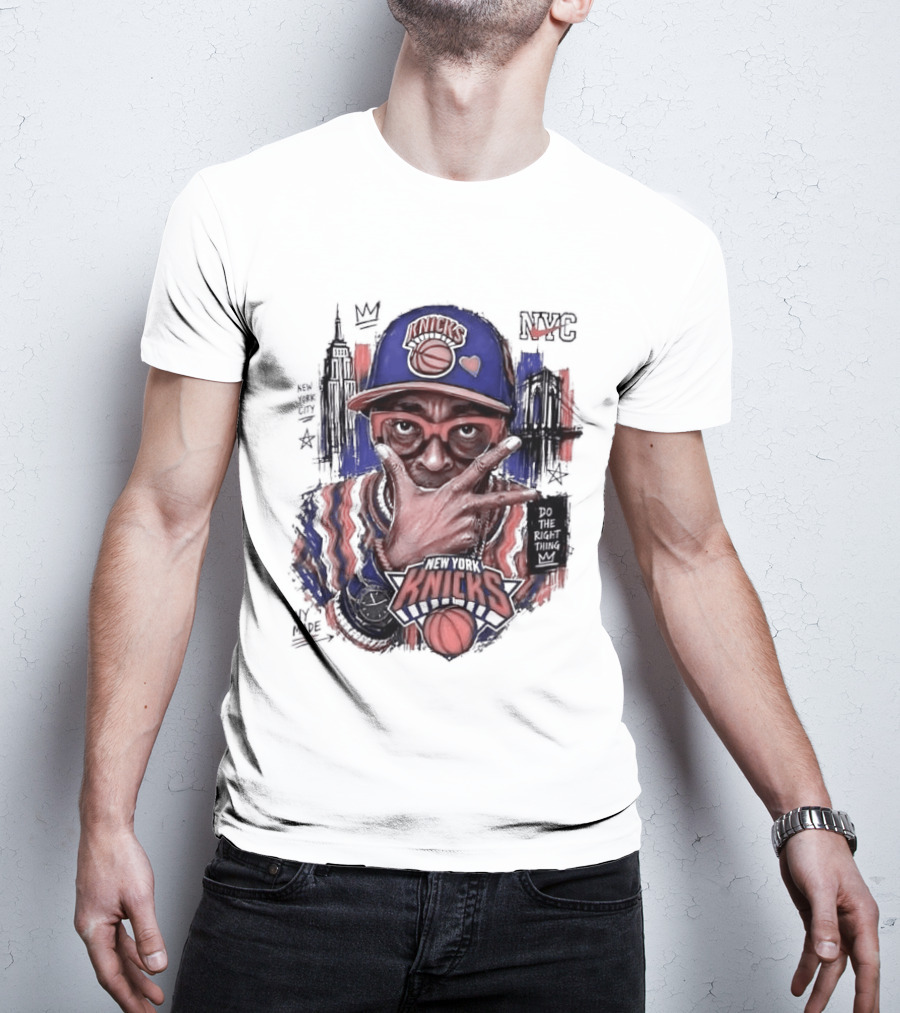 Spike Lee New York Knicks Do The Right Thing Madison Square Garden NYC Basketball T-Shirt
