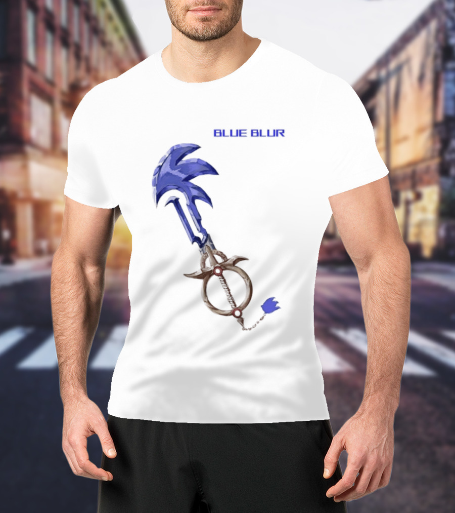 The Hedgehog Keyblade Blue Blur Sonic T-Shirt