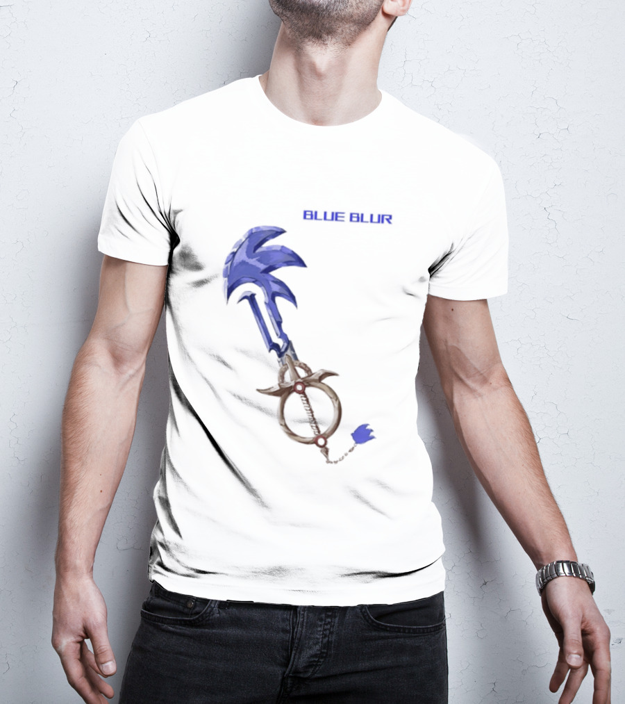 The Hedgehog Keyblade Blue Blur Sonic T-Shirt