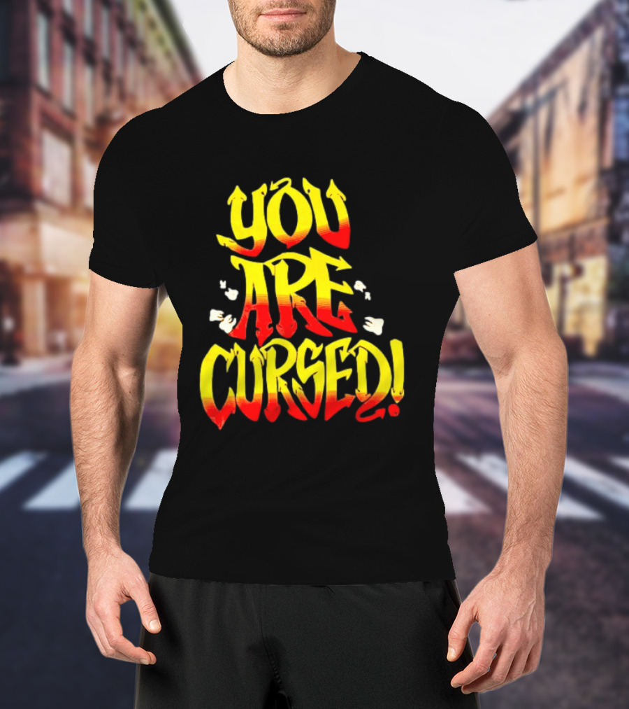 Danhausen You Are Cursed Bold Graffiti T-Shirt