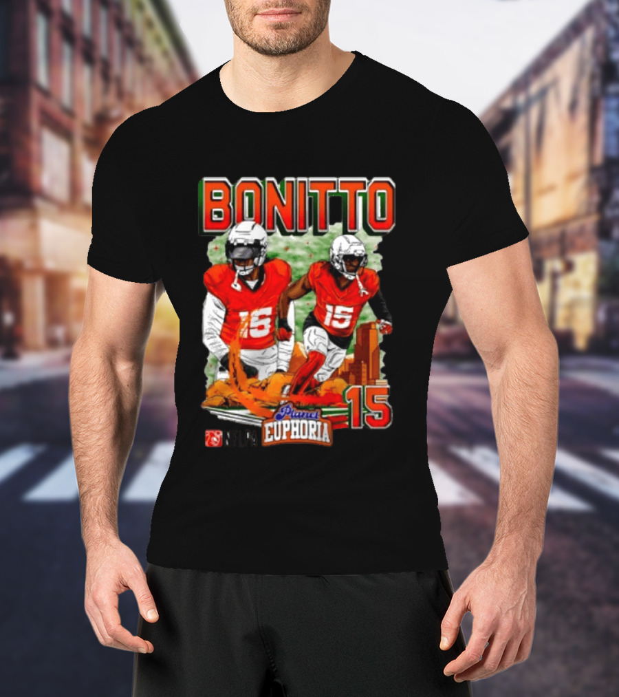 BONITTO 15 NFLPA Planet Euphoria Denver Skyline T-Shirt